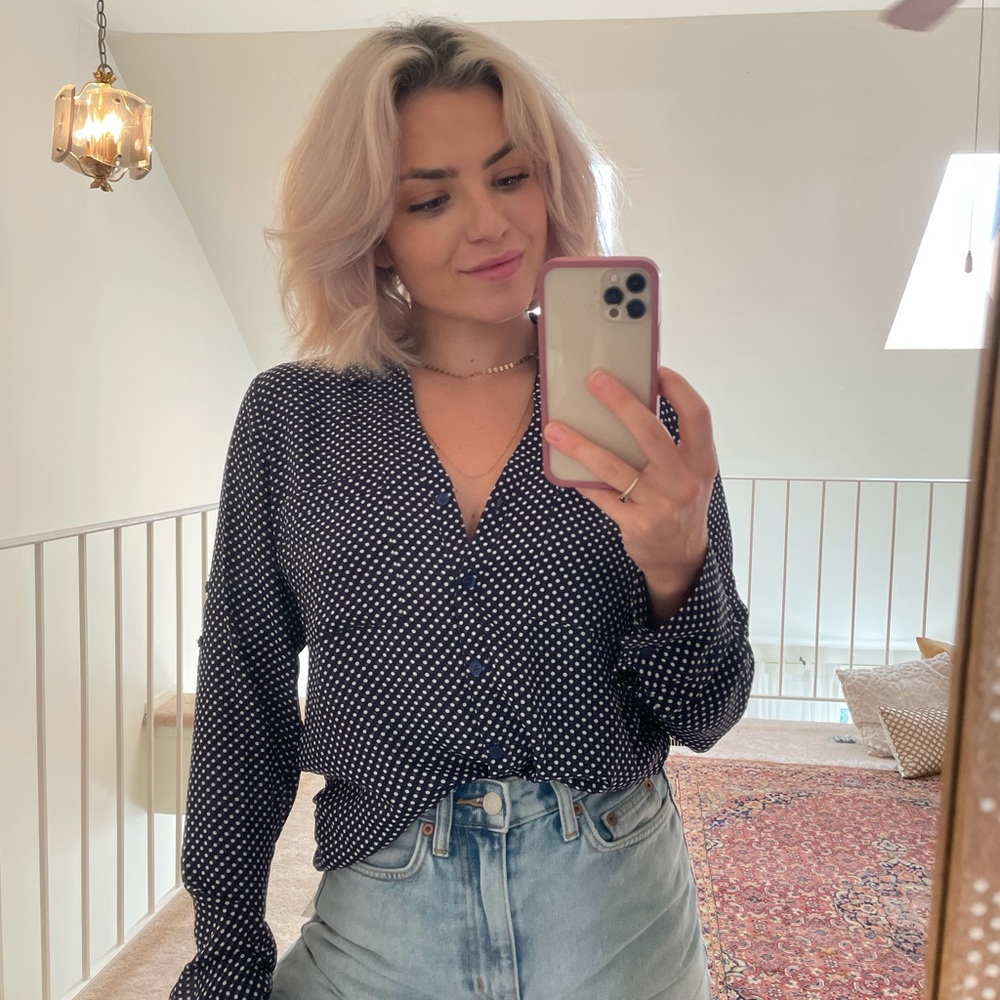 Express Polka Dot Portofino Shirt